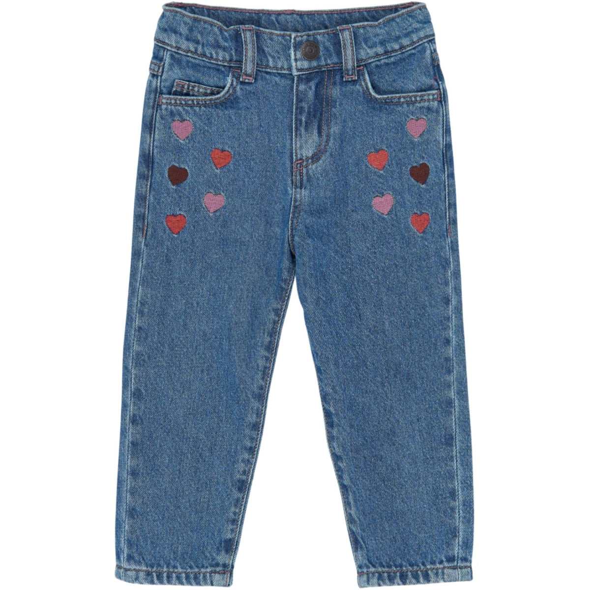 THE NEW Siblings Light Blue Denim Emb Tnstvalora Mom Fit Jeans