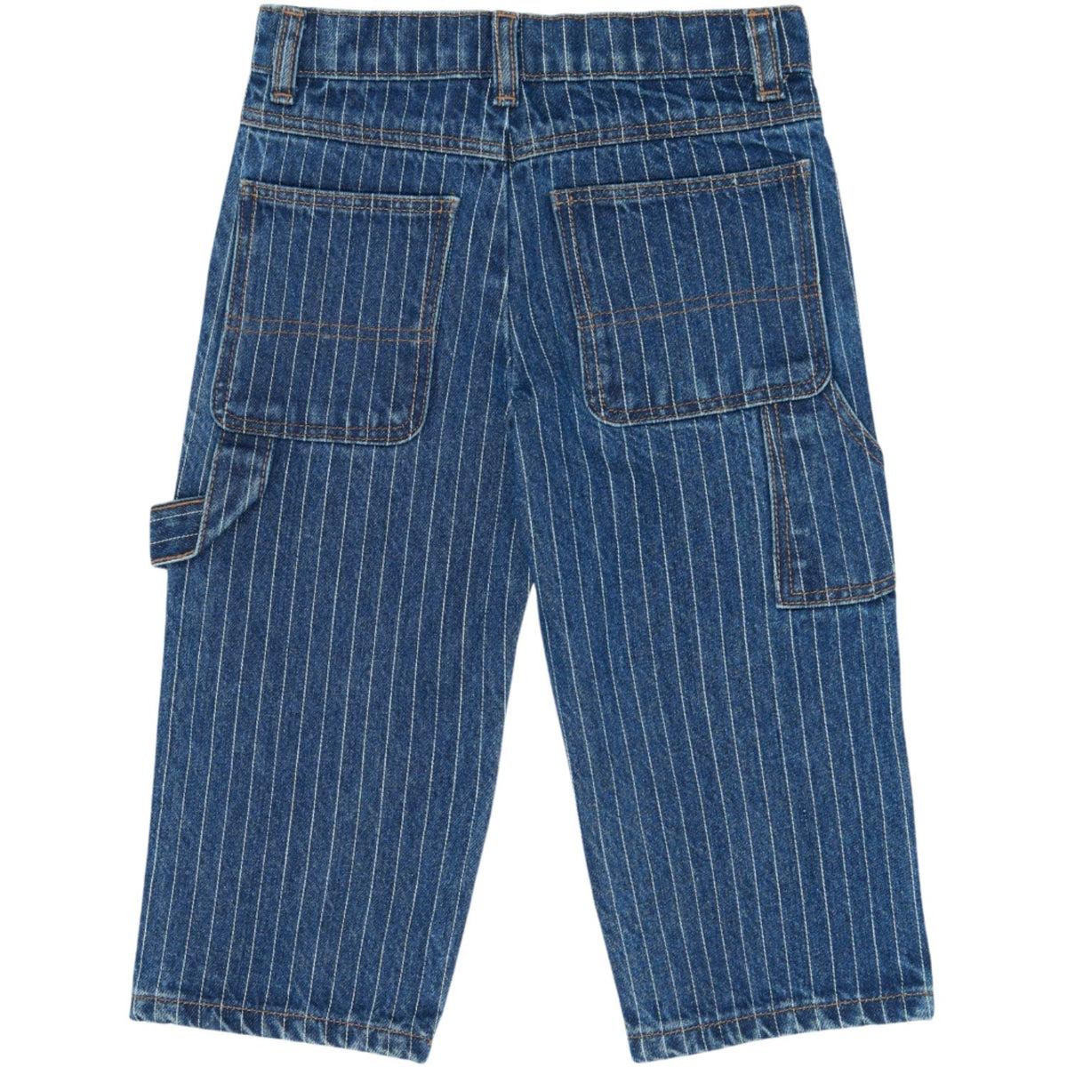 THE NEW Siblings Medium Blue Denim AOP Tnstvilfredo Baggy Fit Worker Jeans