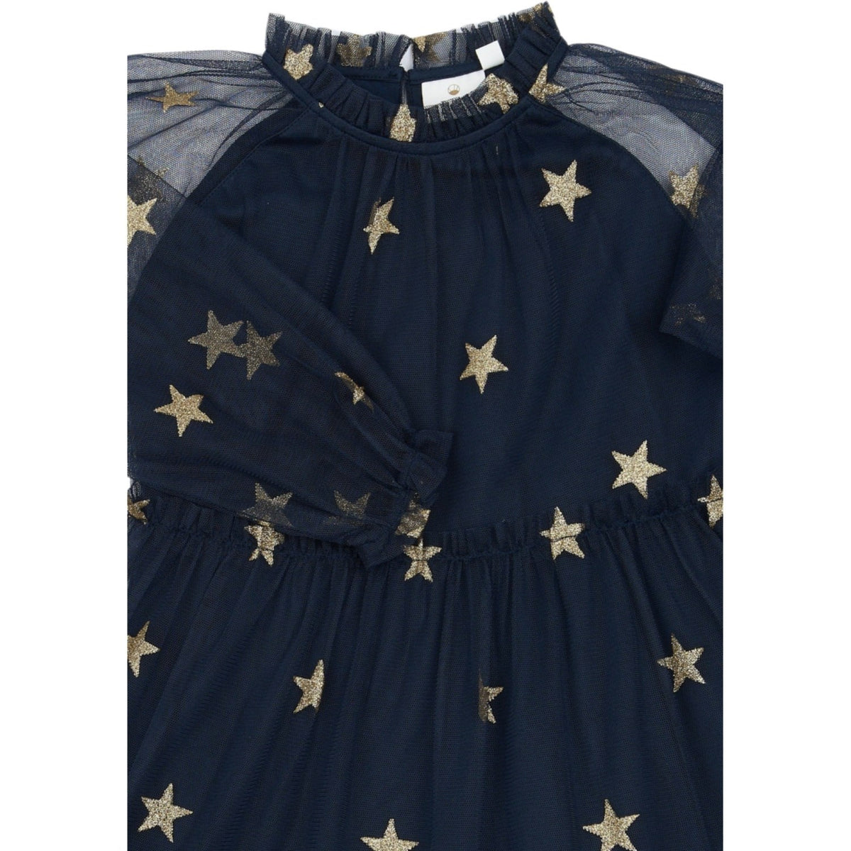 The New Navy Blazer AOP Tnyudelle Mesh L_S Dress