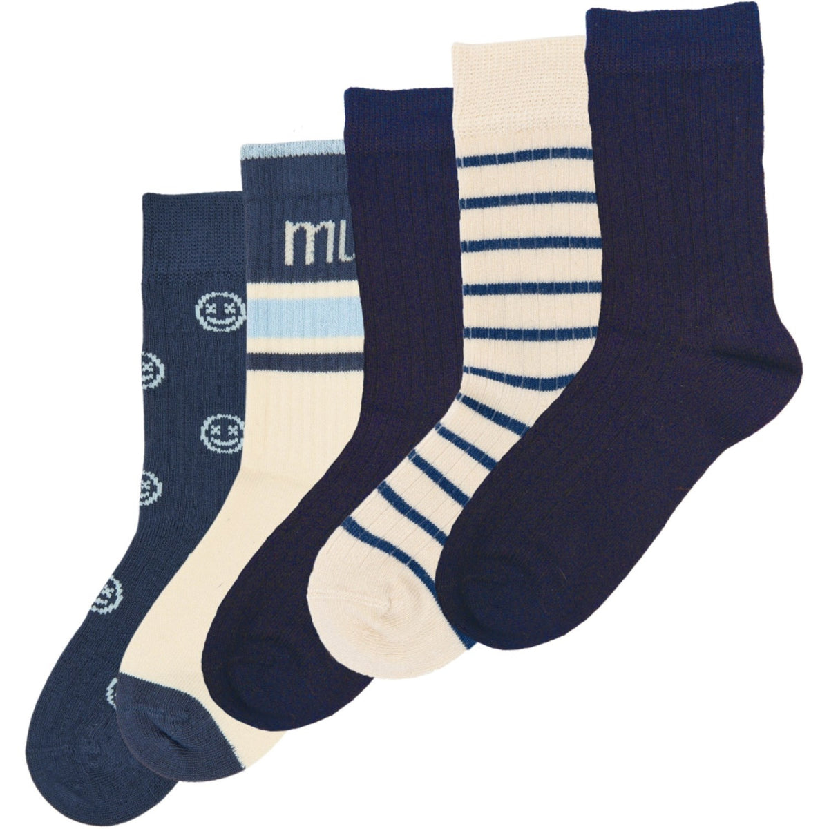 minipop® Navy Mac Bamboo Socks 5-Pack