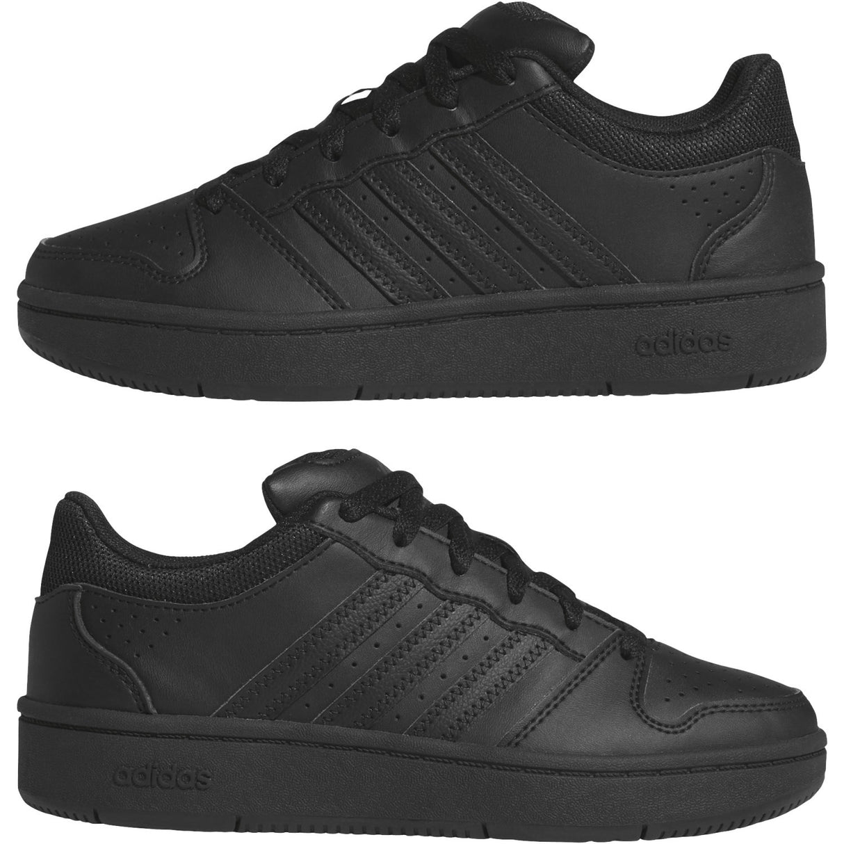 adidas Originals Core Black Core Black Carbon Hoops Classic J Sneakers