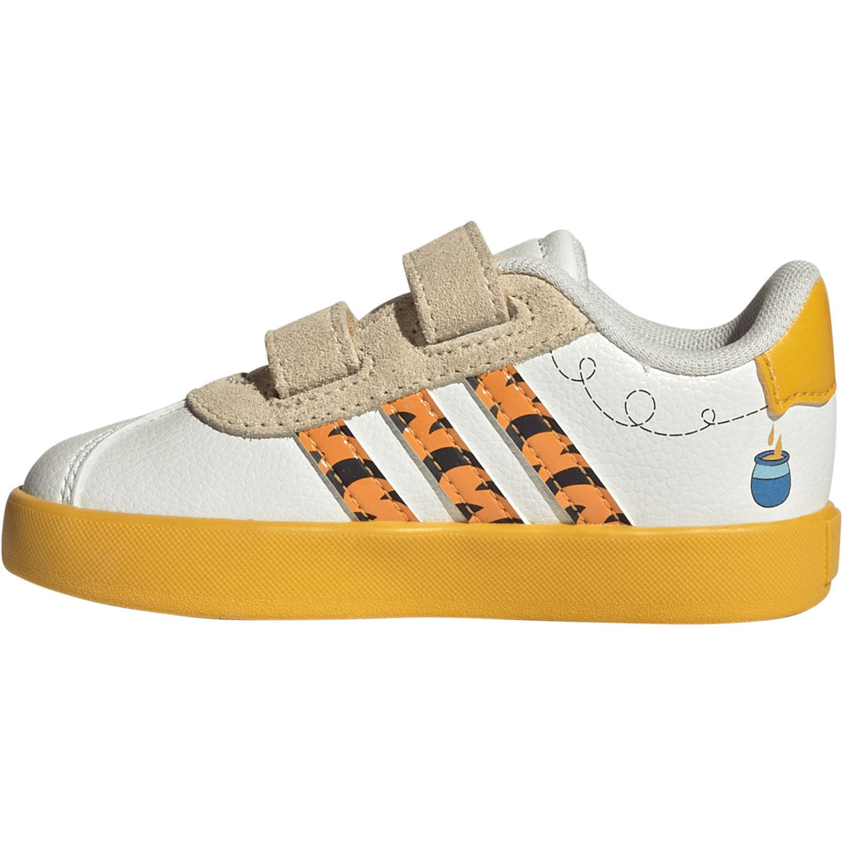 adidas Originals Off White Crew Yellow Core Black Vl Court Winnie Cf I Sneakers