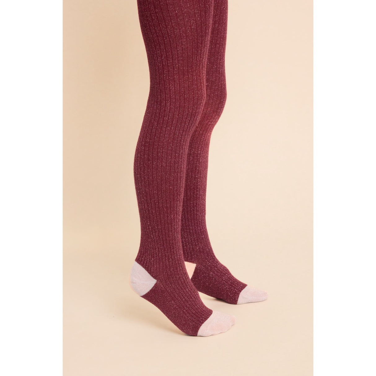 Flöss Cranberry-Pink Glitter 2-Pack Vera Tights 2-Pack