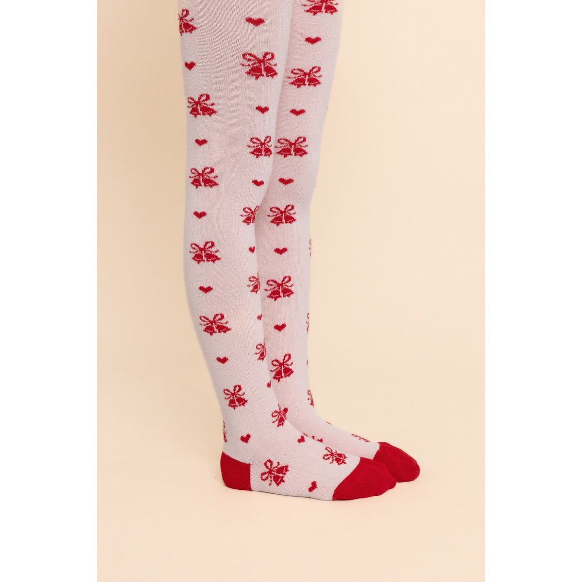 Flöss Pink-Red Glitter 2-Pack Vera Tights 2-Pack