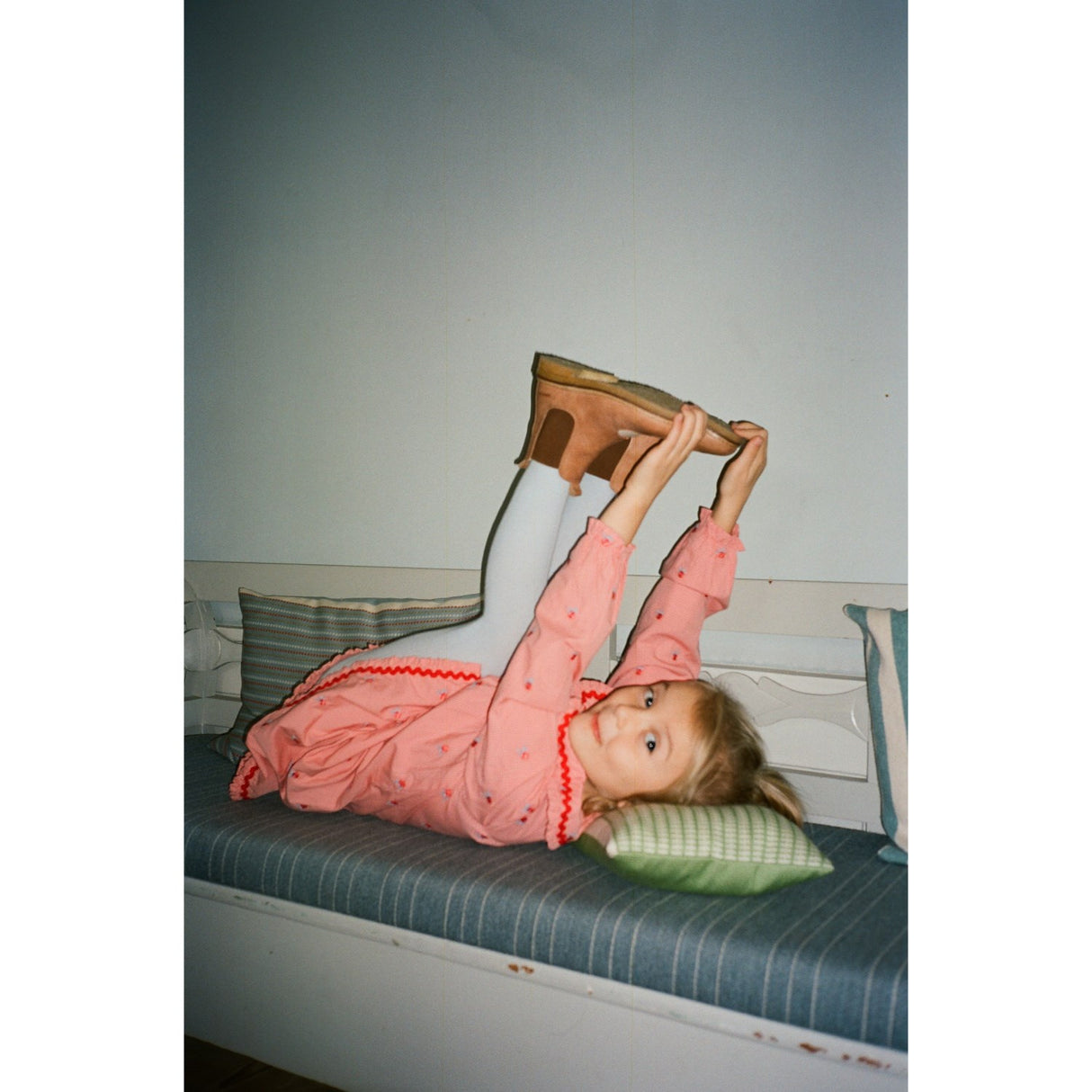 Flöss Pink Rose Gingham Sonja Dress
