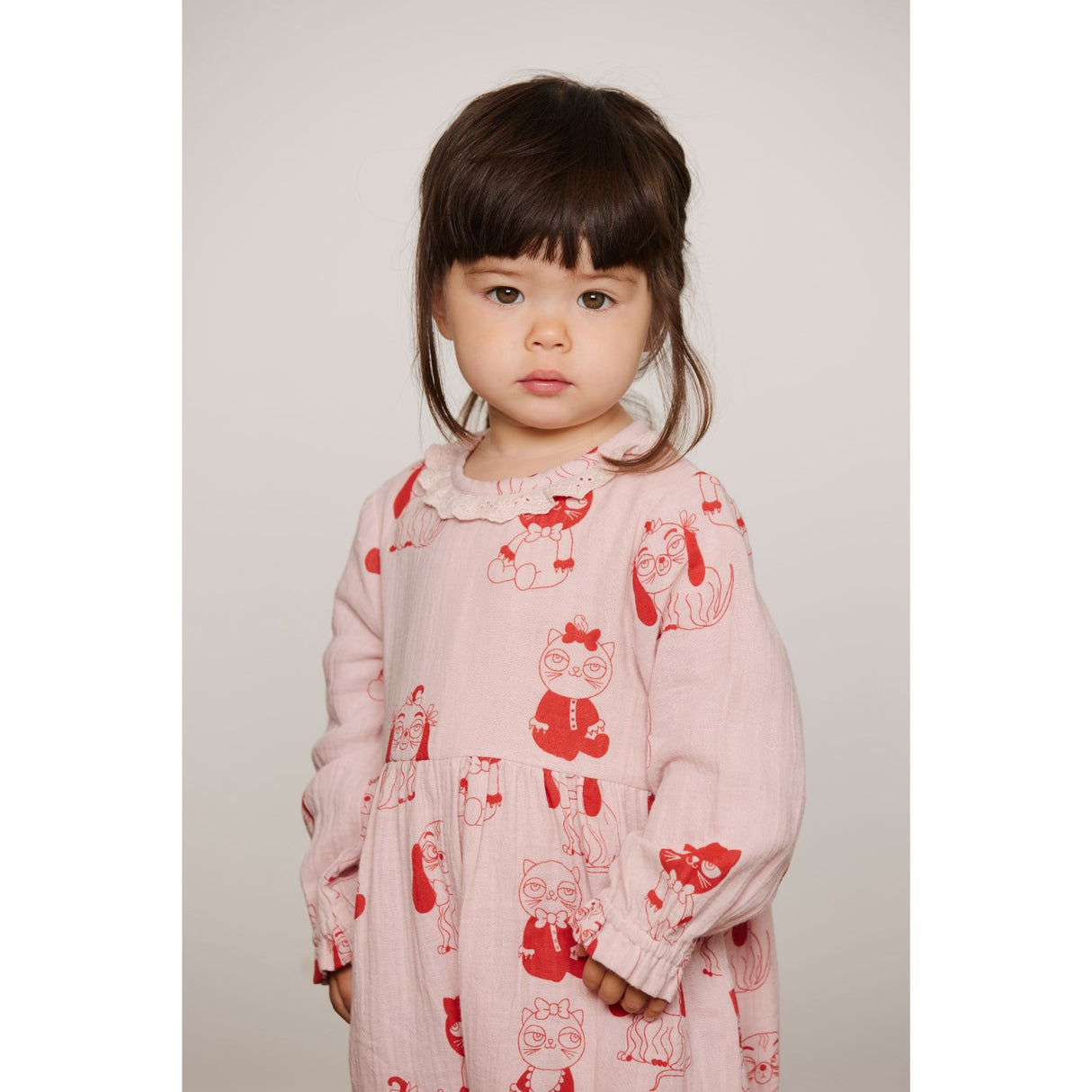 Mini Rodini Pink Minibabies Aop Woven Jumpsuit