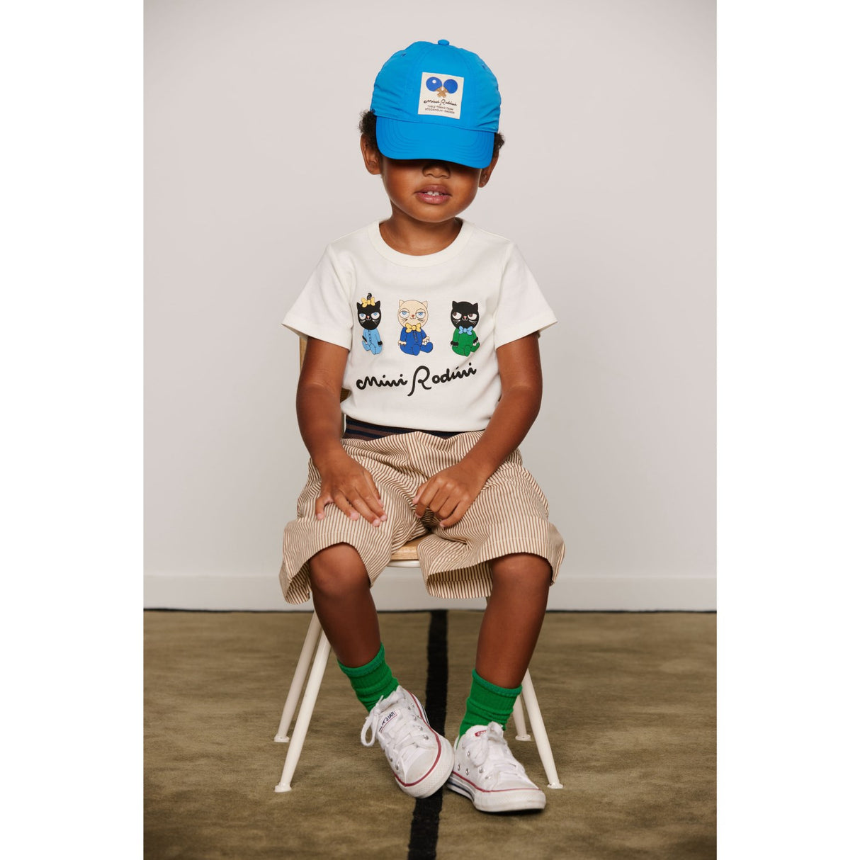 Mini Rodini White Minibabies Sp Ss Tee