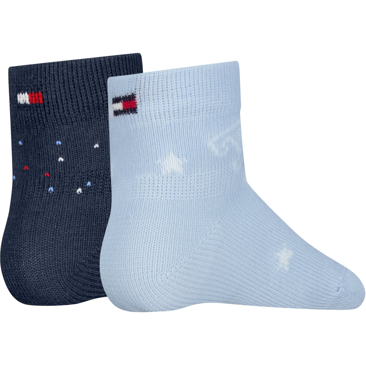 Tommy Hilfiger Light Blue Baby Socks 2-Pack Letters