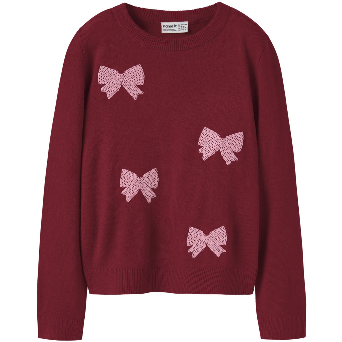 Name It Red Dahlia Nkfralle Ls Knit