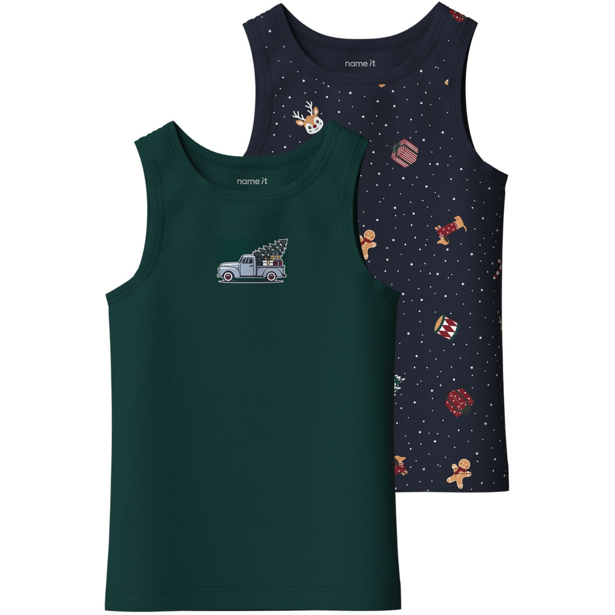 Name It Navy Blazer Nmmvismas 2-Pack Tank Top Giftpack