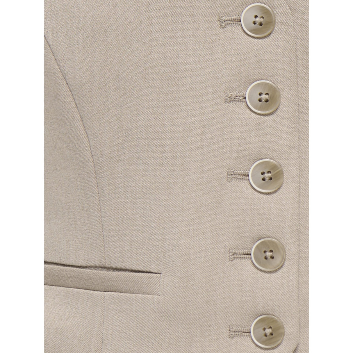 kids ONLY Taupe Gray Melange Koghattie-Iris Waistcoat Tlr