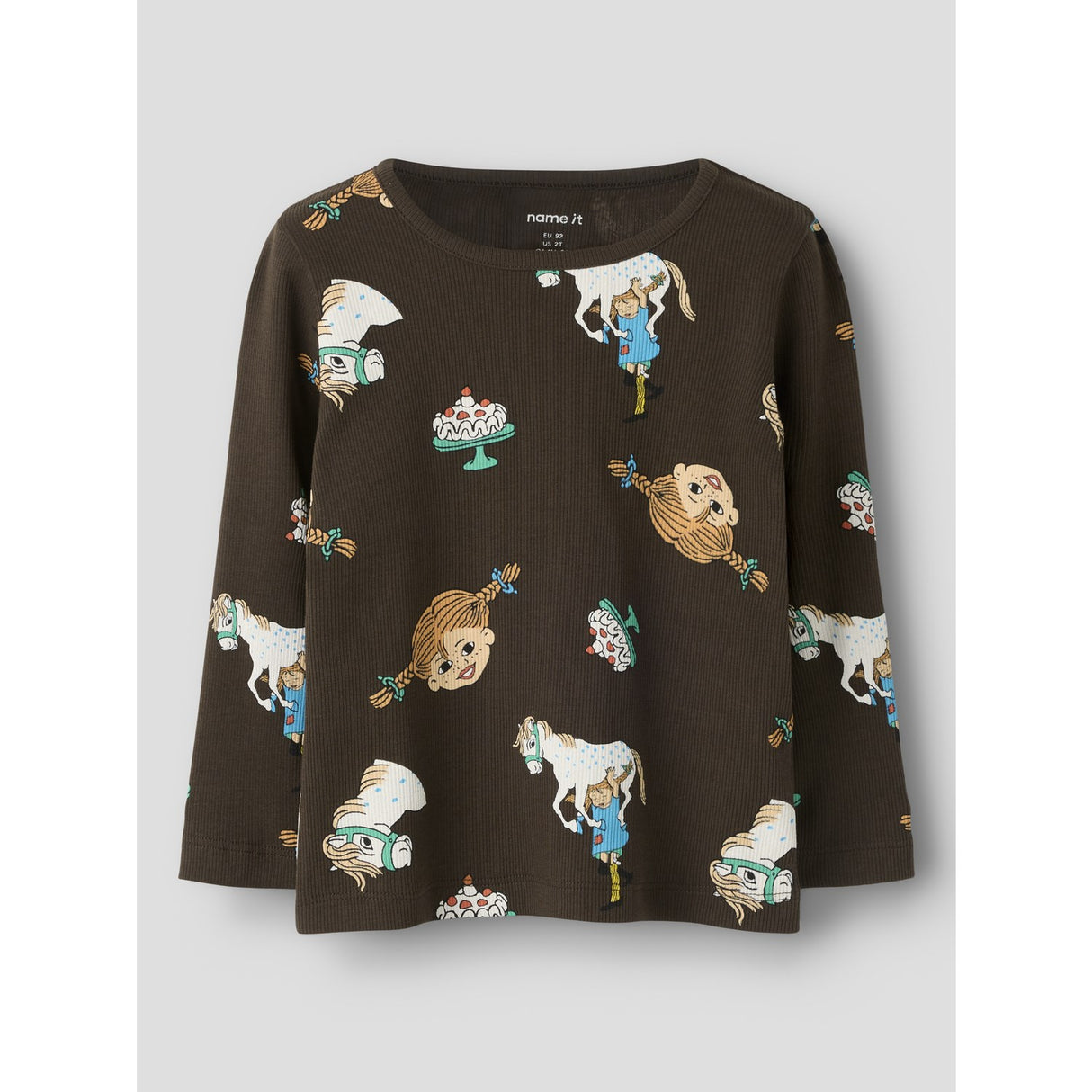Name It Delicioso Nmfsoca Pippi Ls Top Lnoos Sky