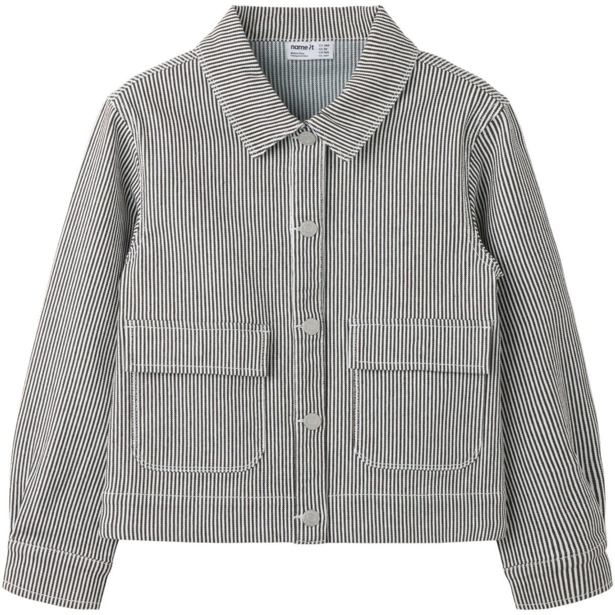 Name It White Delicioso Nkfnola Stripe Jacket 2299-Yf