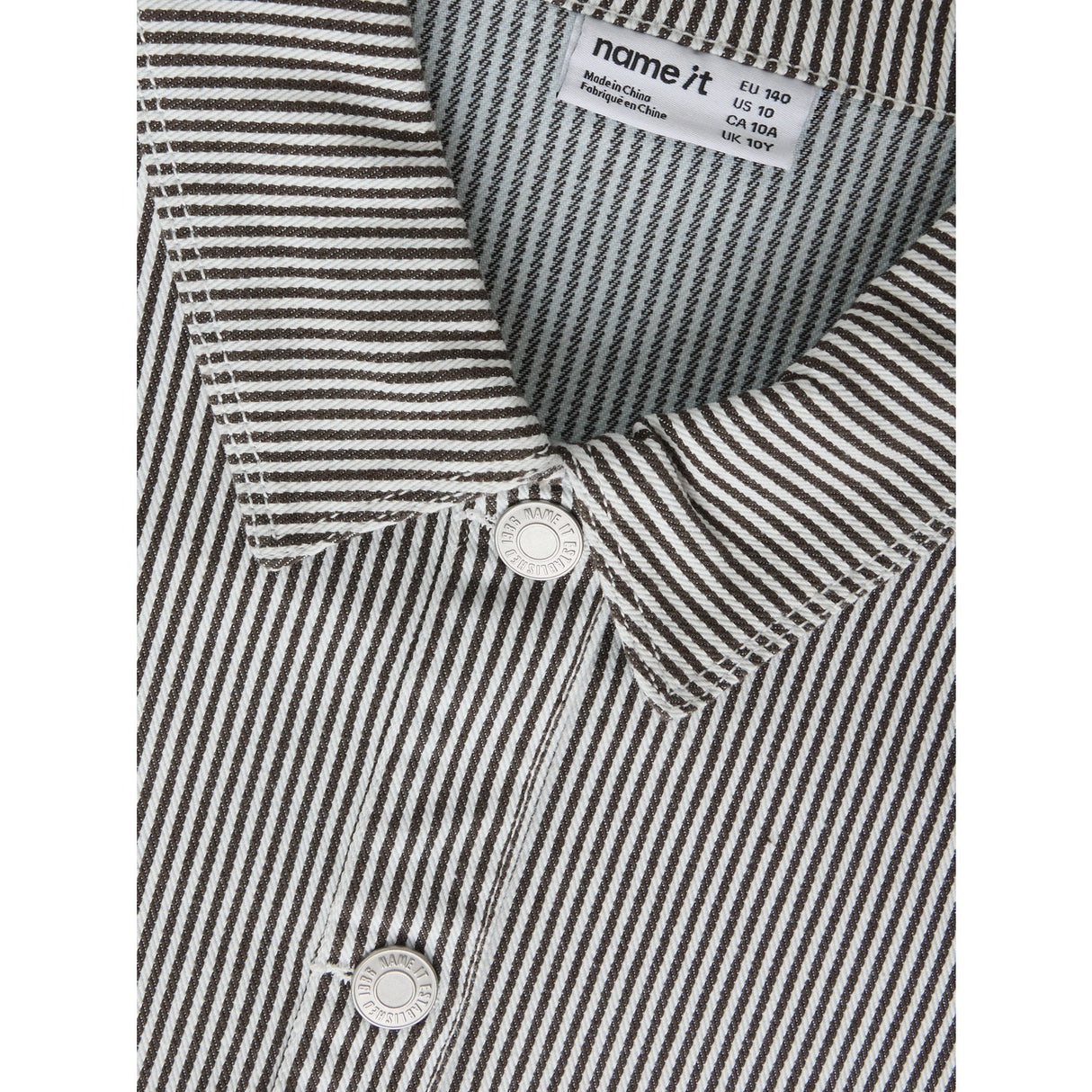 Name It White Delicioso Nkfnola Stripe Jacket 2299-Yf