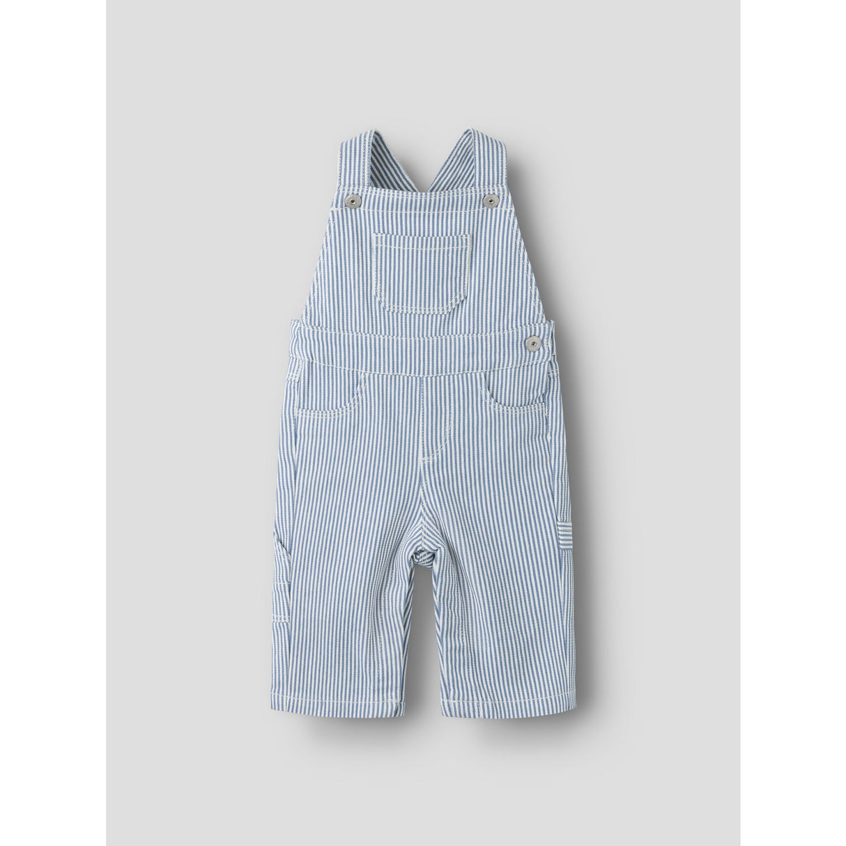 Name It White Moonlight Blue Nbnnola Loose Stripe Overall 2299-Yf