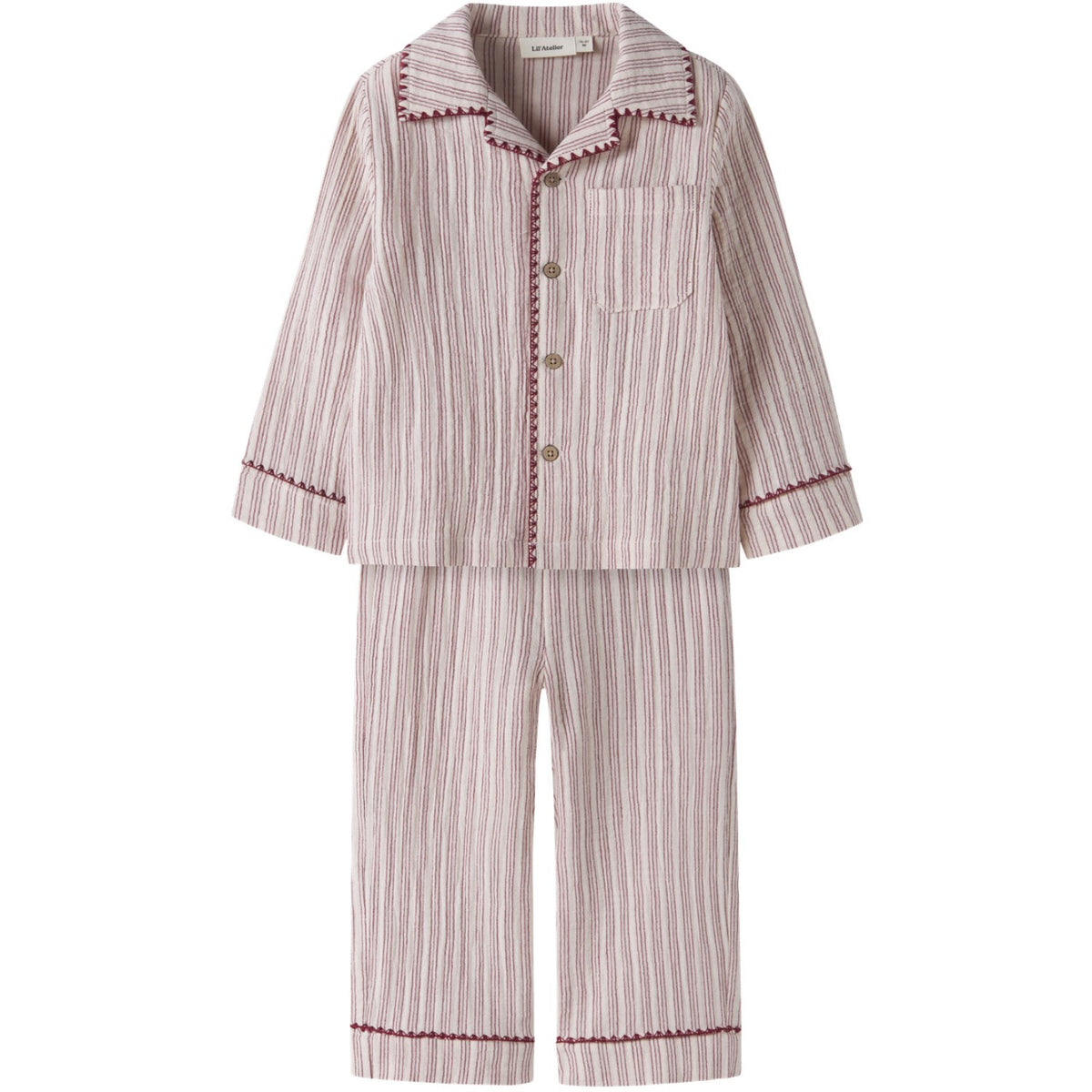 Lil'Atelier Turtledove Biking Red Nmnsage Nun Pyjamas Set Lil