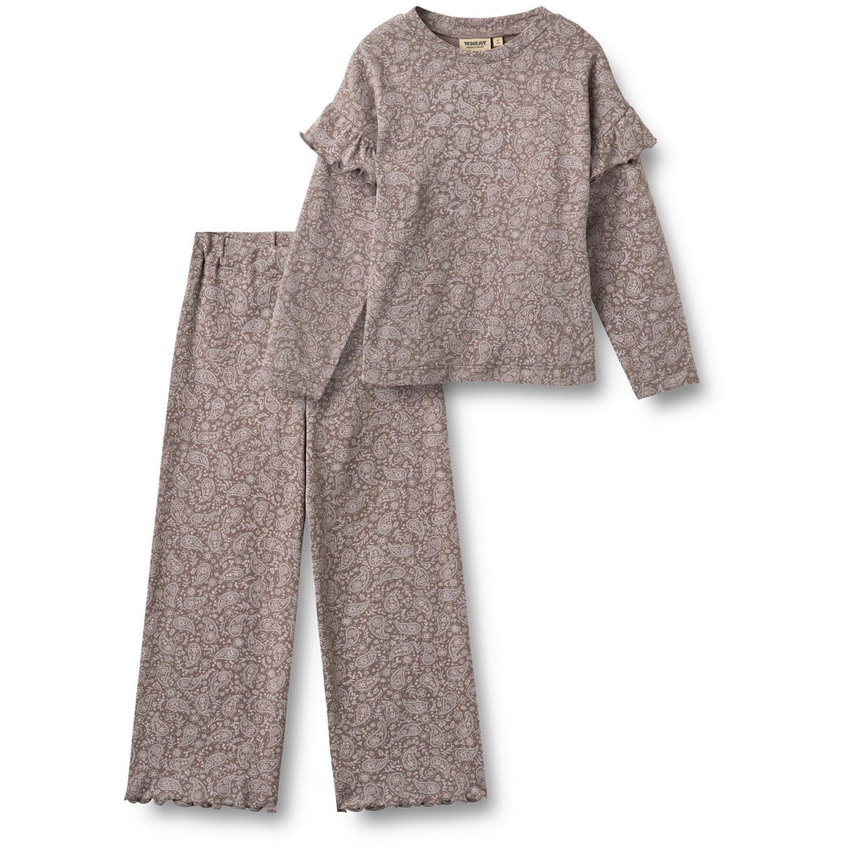 Wheat Purple Plum Paisley Set T-Shirt & Trousers Belinda