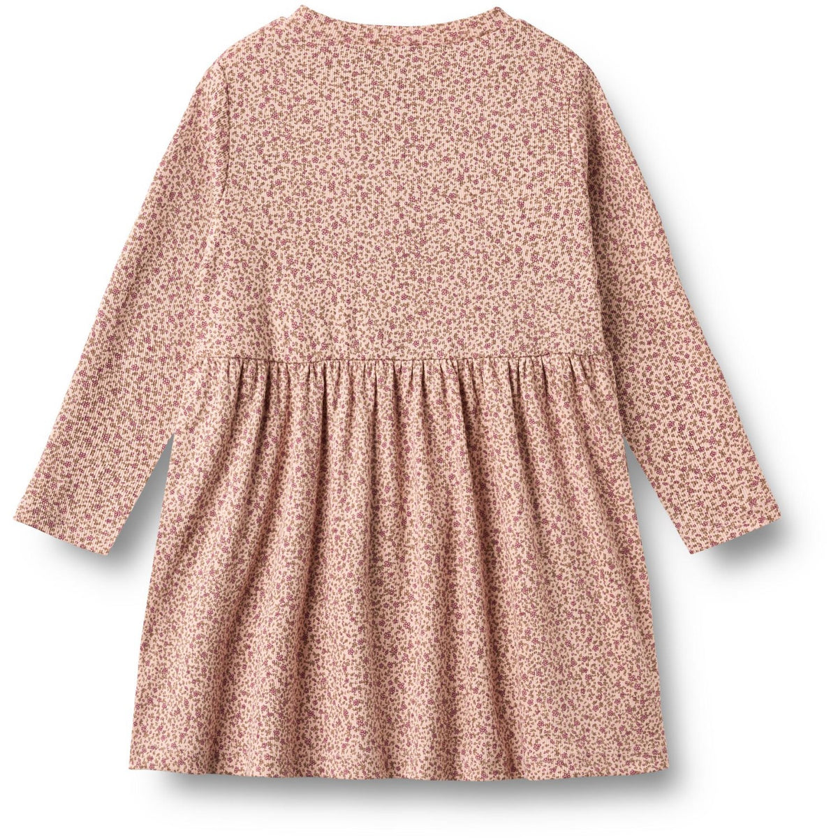 Wheat Dime Rose Small Flowers Jersey Dress L/S Sessa