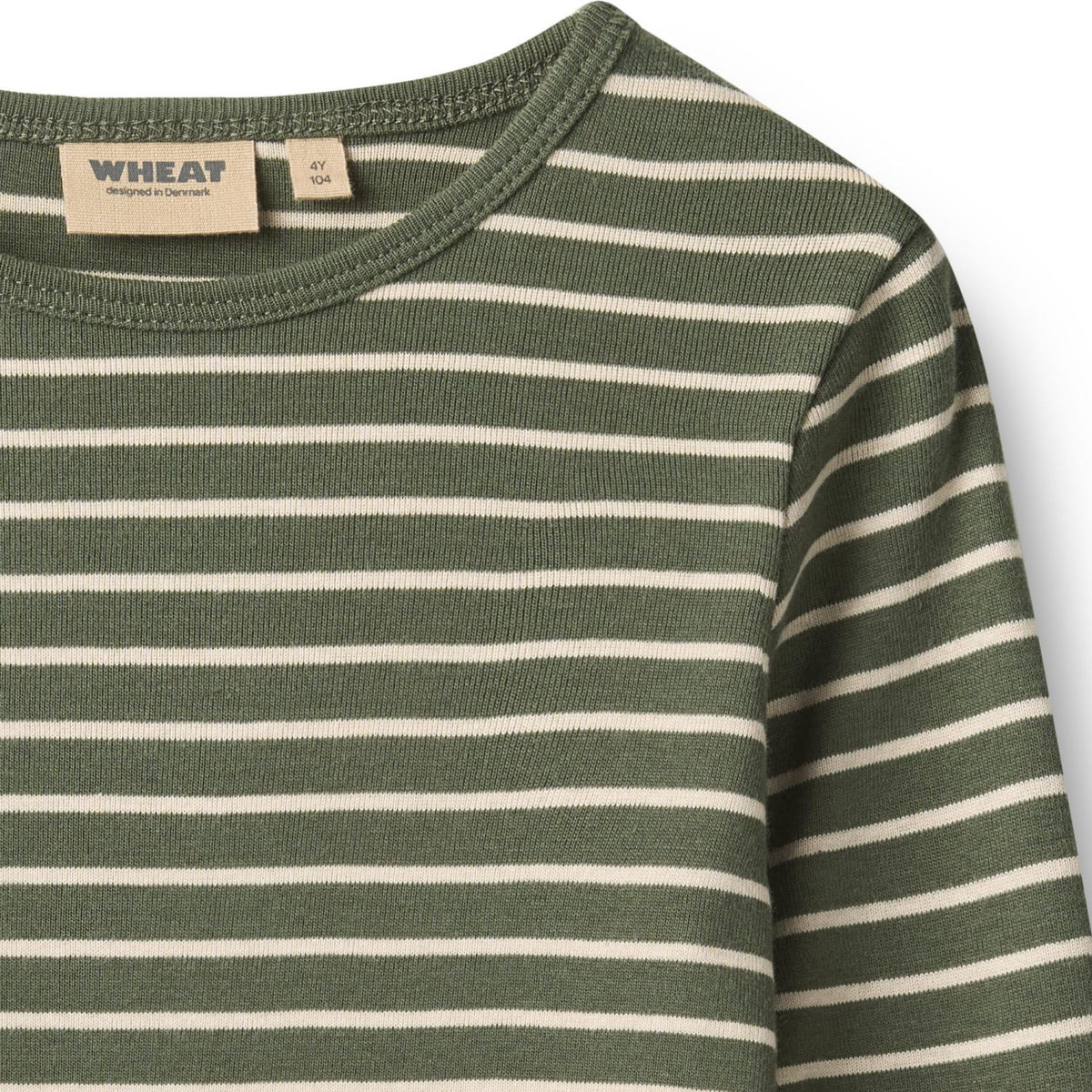 Wheat Dark Green Stripe Blouse Stig