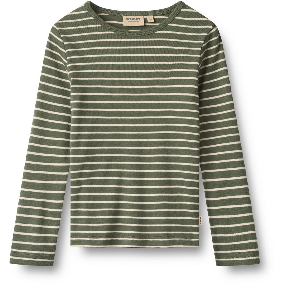 Wheat Dark Green Stripe Blouse Stig