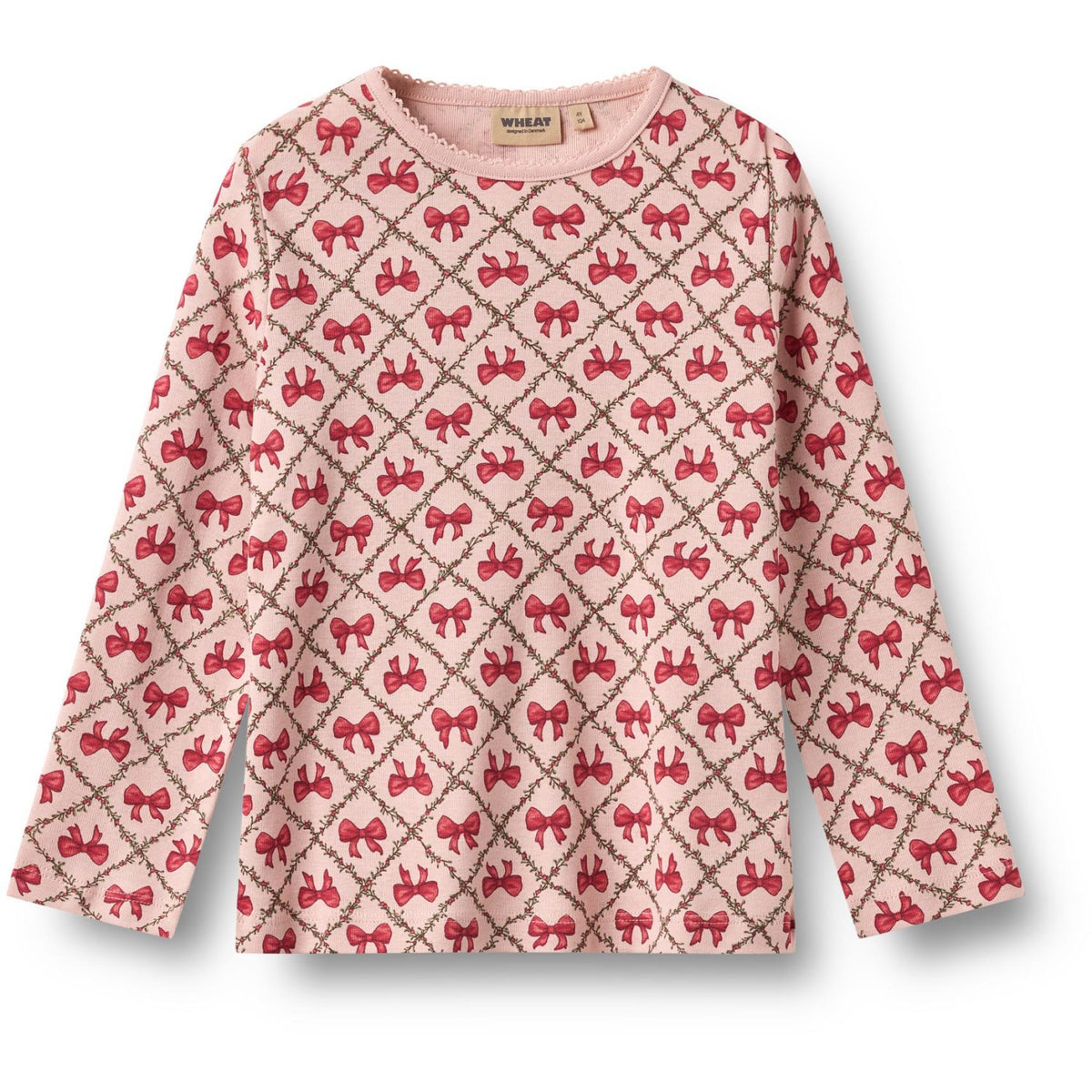 Wheat Dim Rose Bows Nightwear Picoting Mila