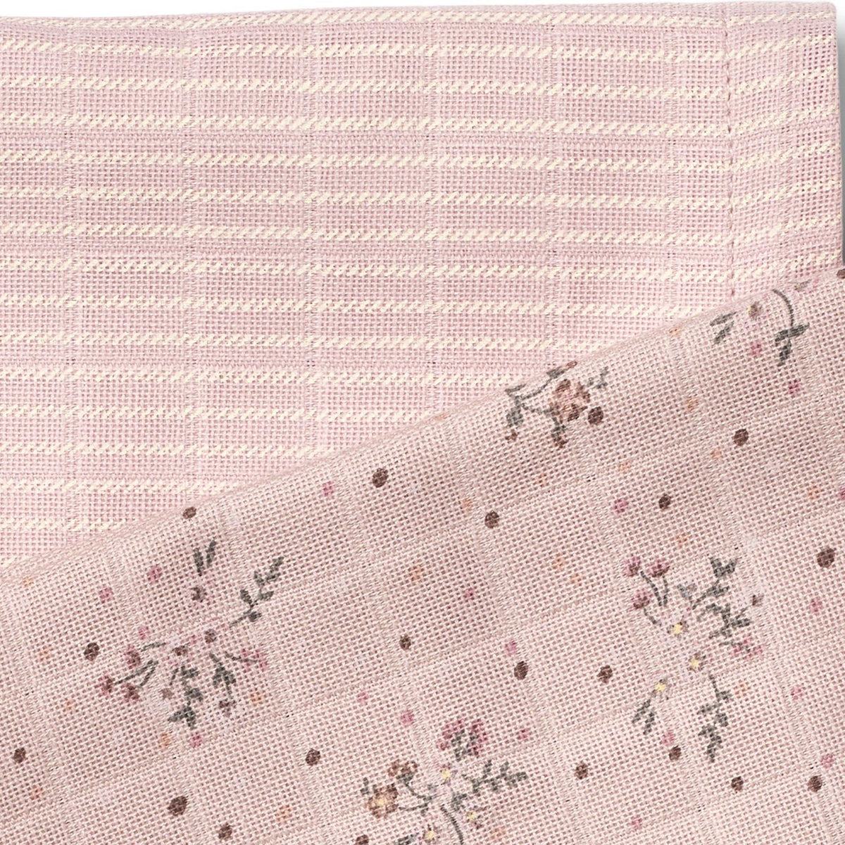 Wheat Soft Lilac Flowers 2 Pk Muslin Kaya