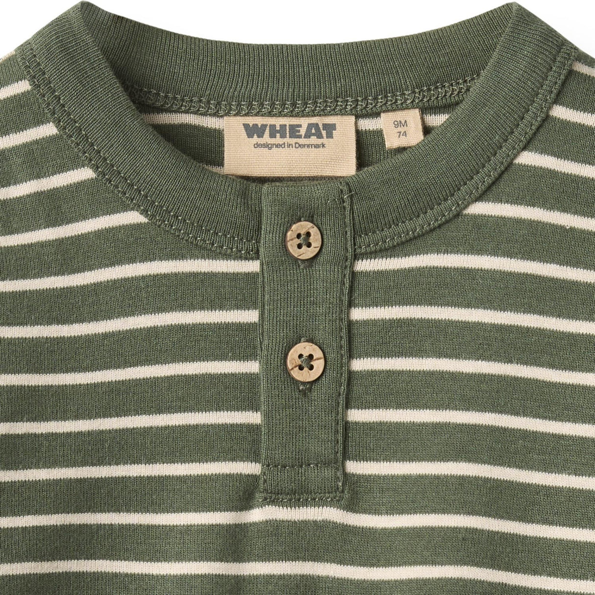 Wheat Dark Green Stripe Blouse Osvald