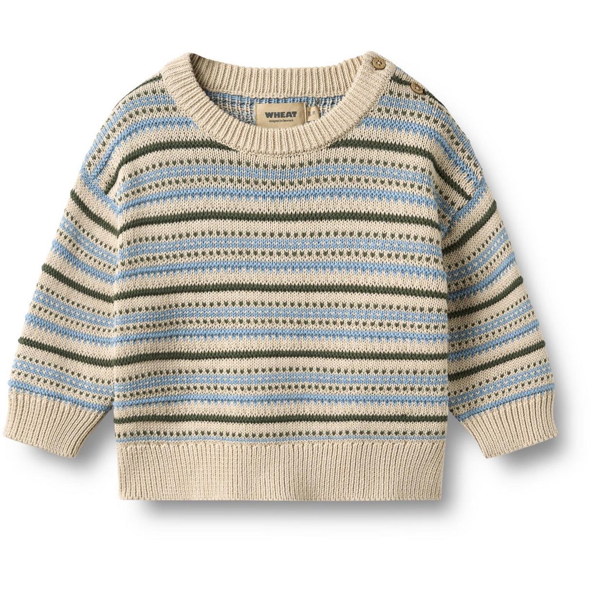 Wheat Offwhite Jacquard Pullover Harlow