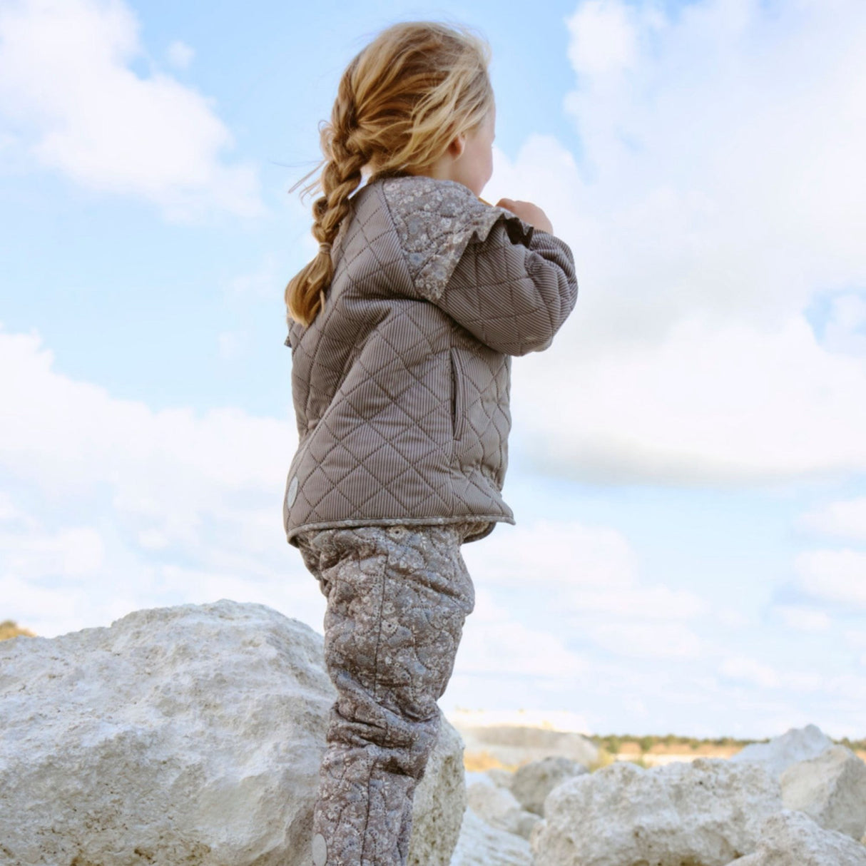 Wheat Grey Stone Flowers Thermo Pants Alex