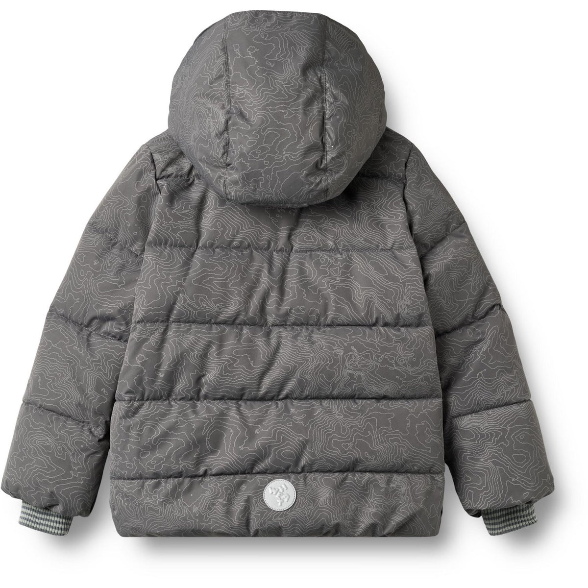 Wheat Dark Reflective Map Puffer Jacket Gael