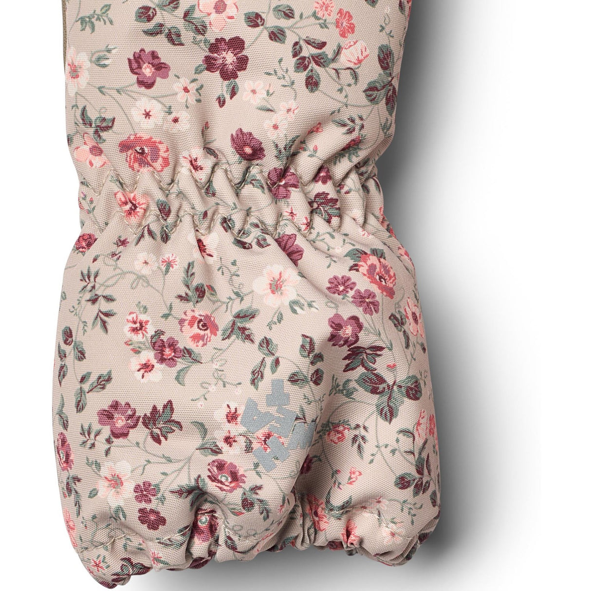 Wheat Grey Moon Flowers Mittens Monta