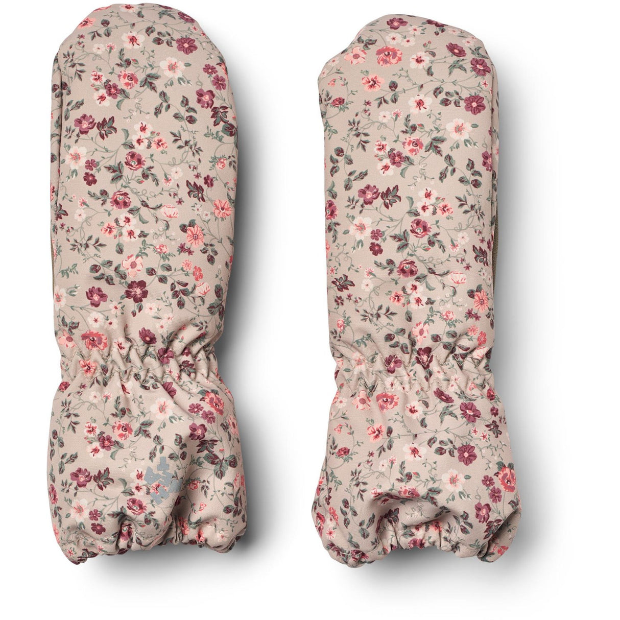 Wheat Grey Moon Flowers Mittens Monta