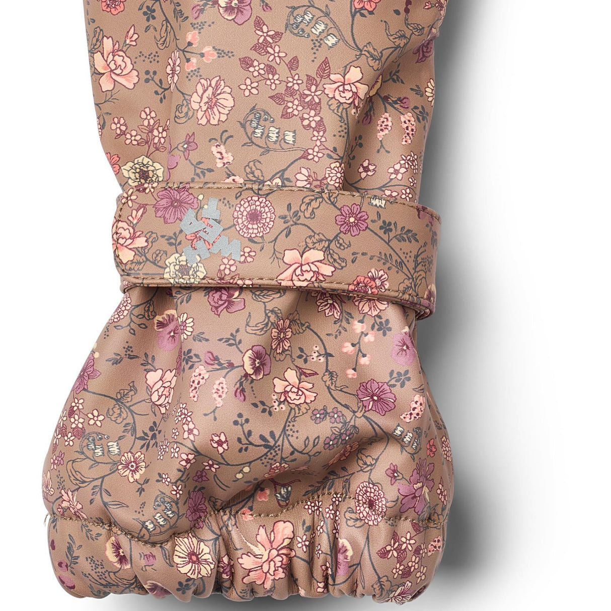 Wheat Portabella Flowers Rain Mittens Rily