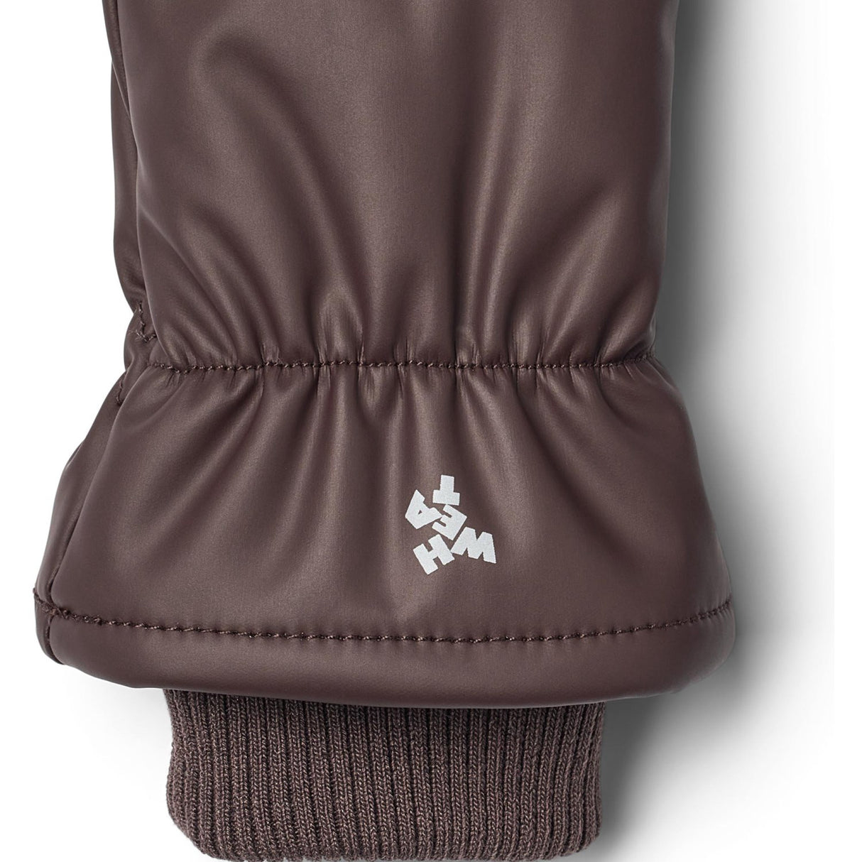 Wheat Chocolate Plum Winter Mittens Stormy