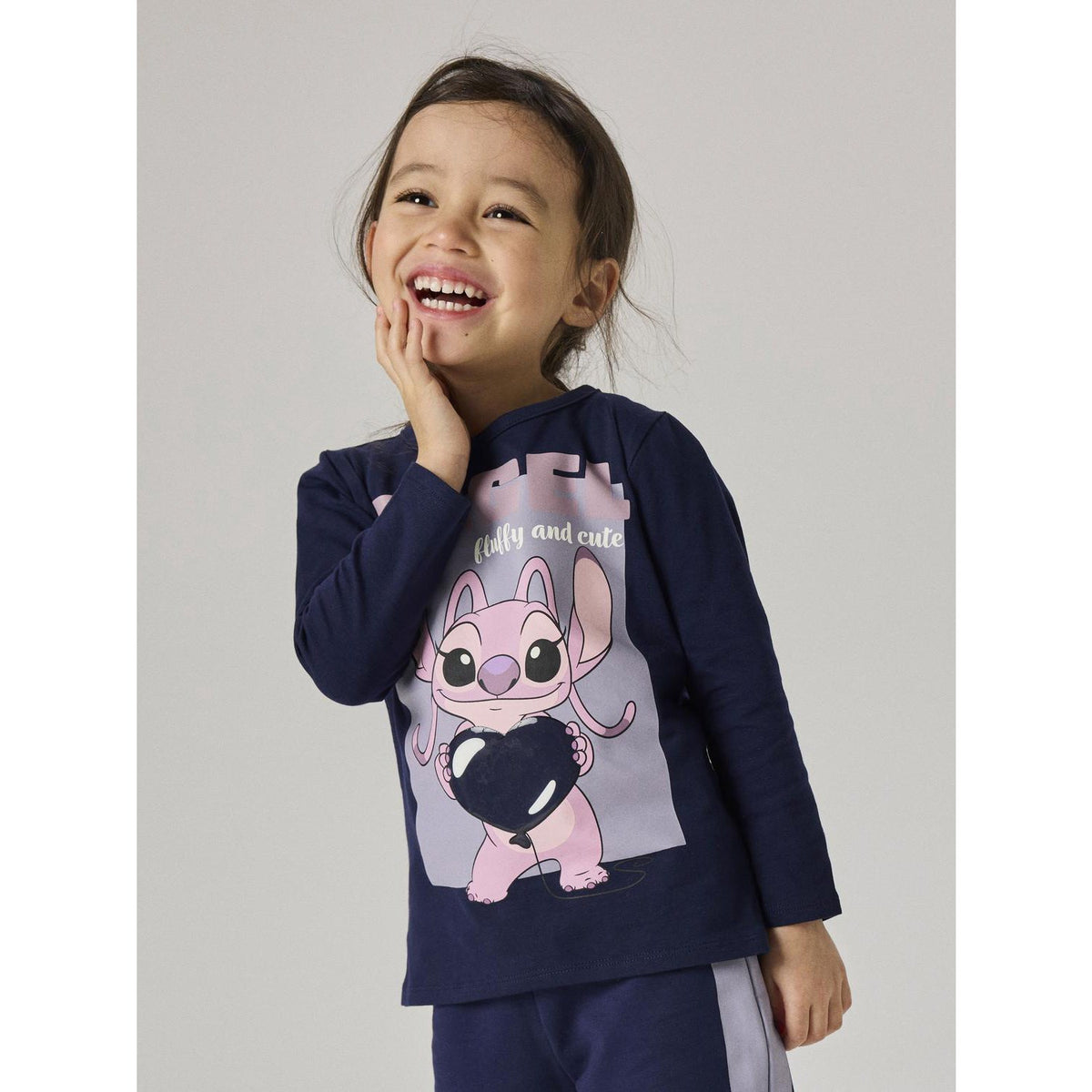 Name It Evening Blue Nmfoda Stitch Ls Nreg Top Box Wdi