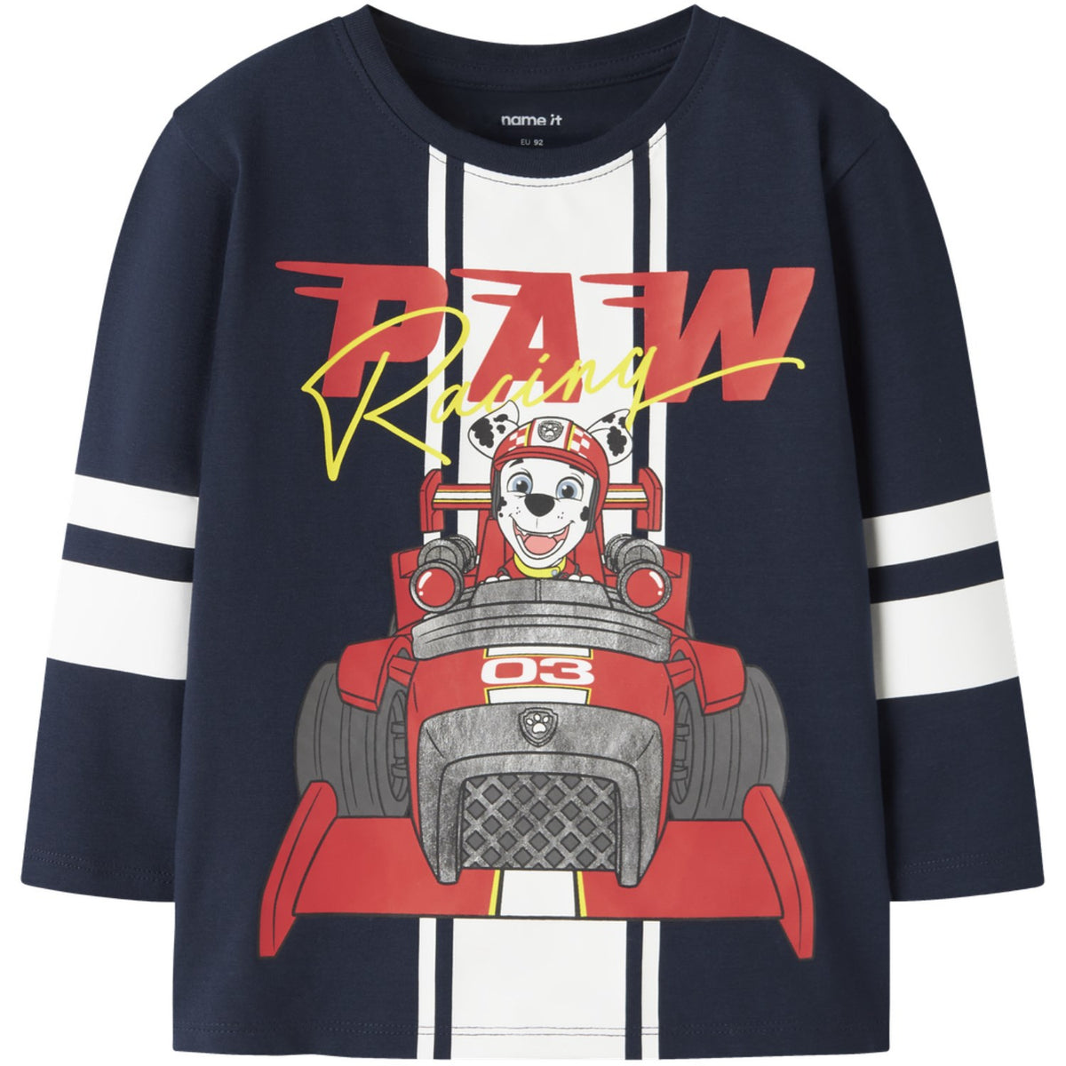 Name It Navy Blazer Nmmoliver Paw Ls Nreg Top Box Cplg