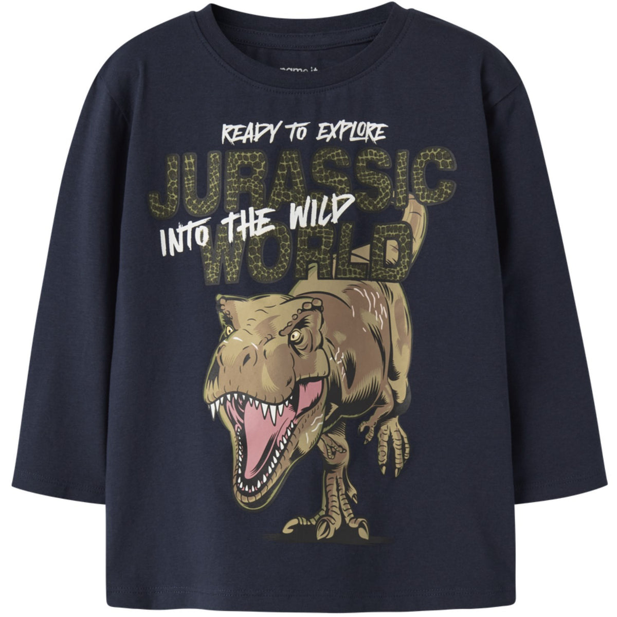 Name It Navy Blazer Nmmotti Jurassic Ls Nreg Top Box Sky