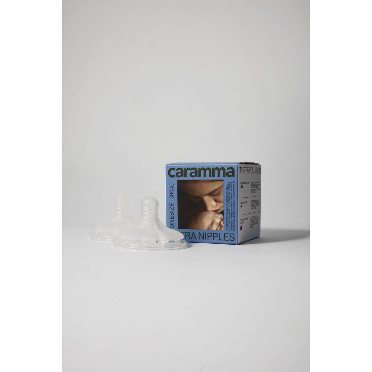 Caramma Nautral Pure Silicone Extra Nipples