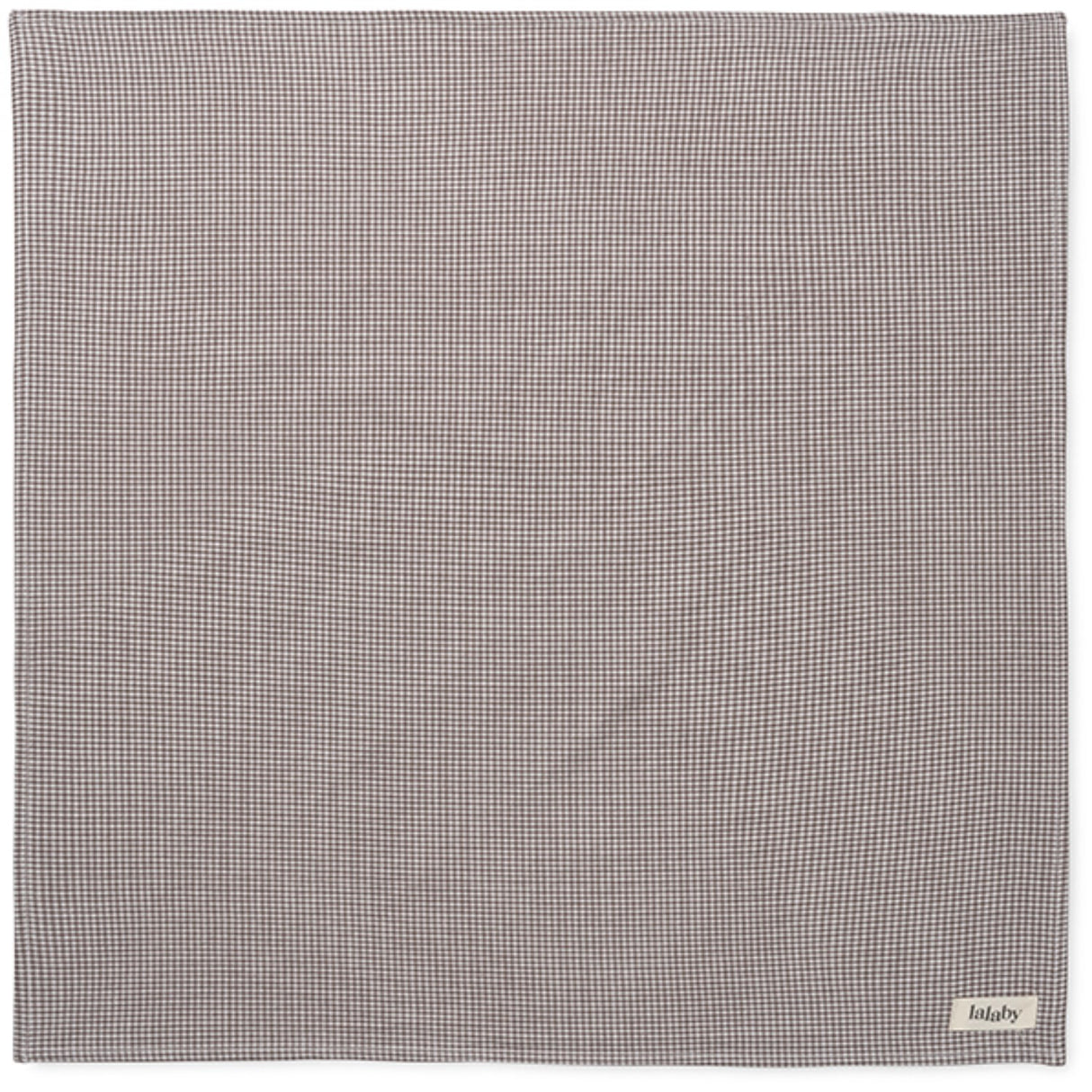 Lalaby Tiny Check Brown Vera Scarf