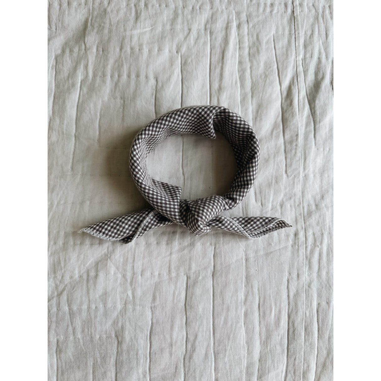 Lalaby Tiny Check Brown Eddie Scarf