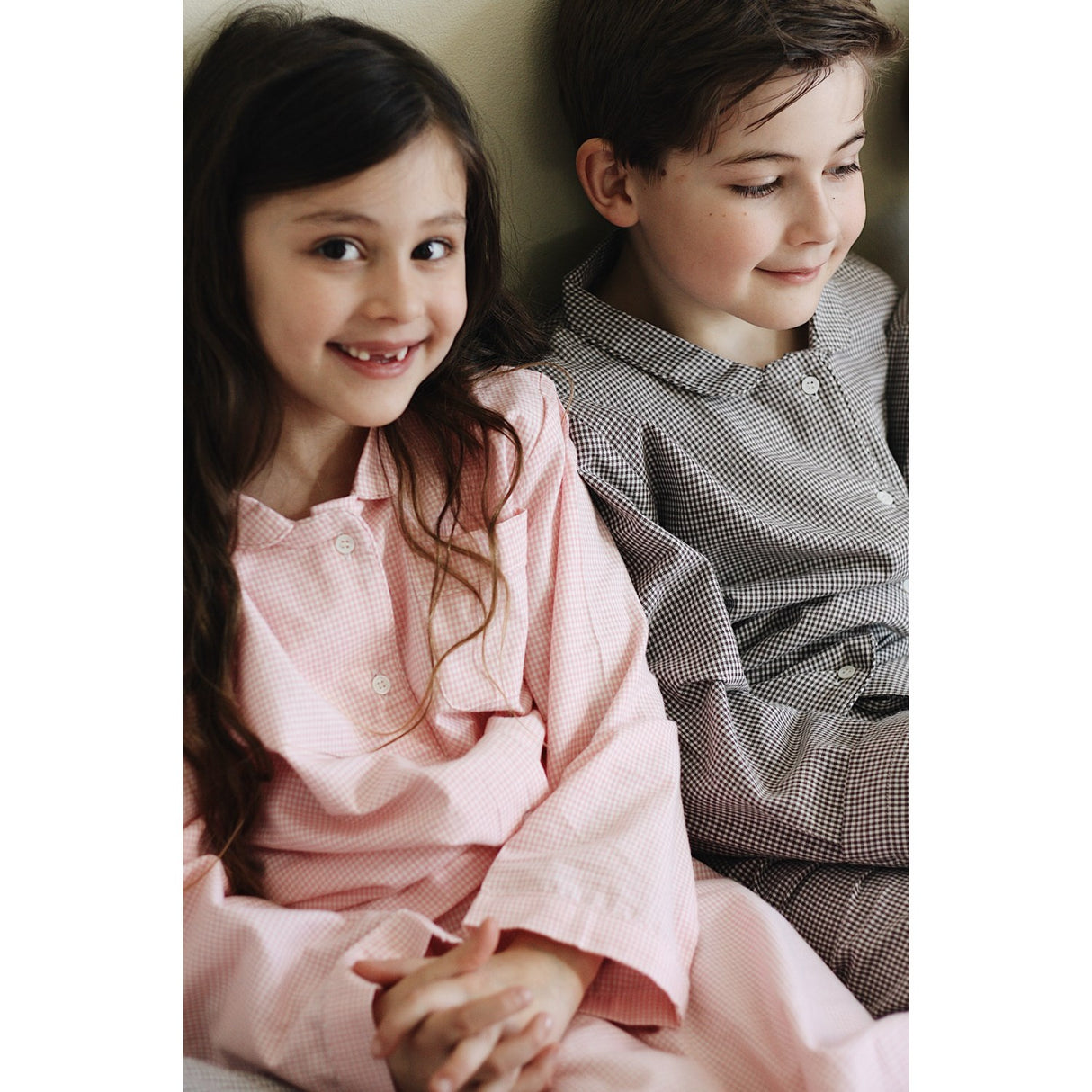 Lalaby Tiny Check Pink Classic Pyjamas