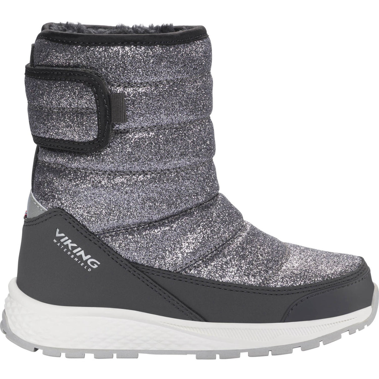 VIKING Dark Grey Equip Glitter Warm WP Pull-on