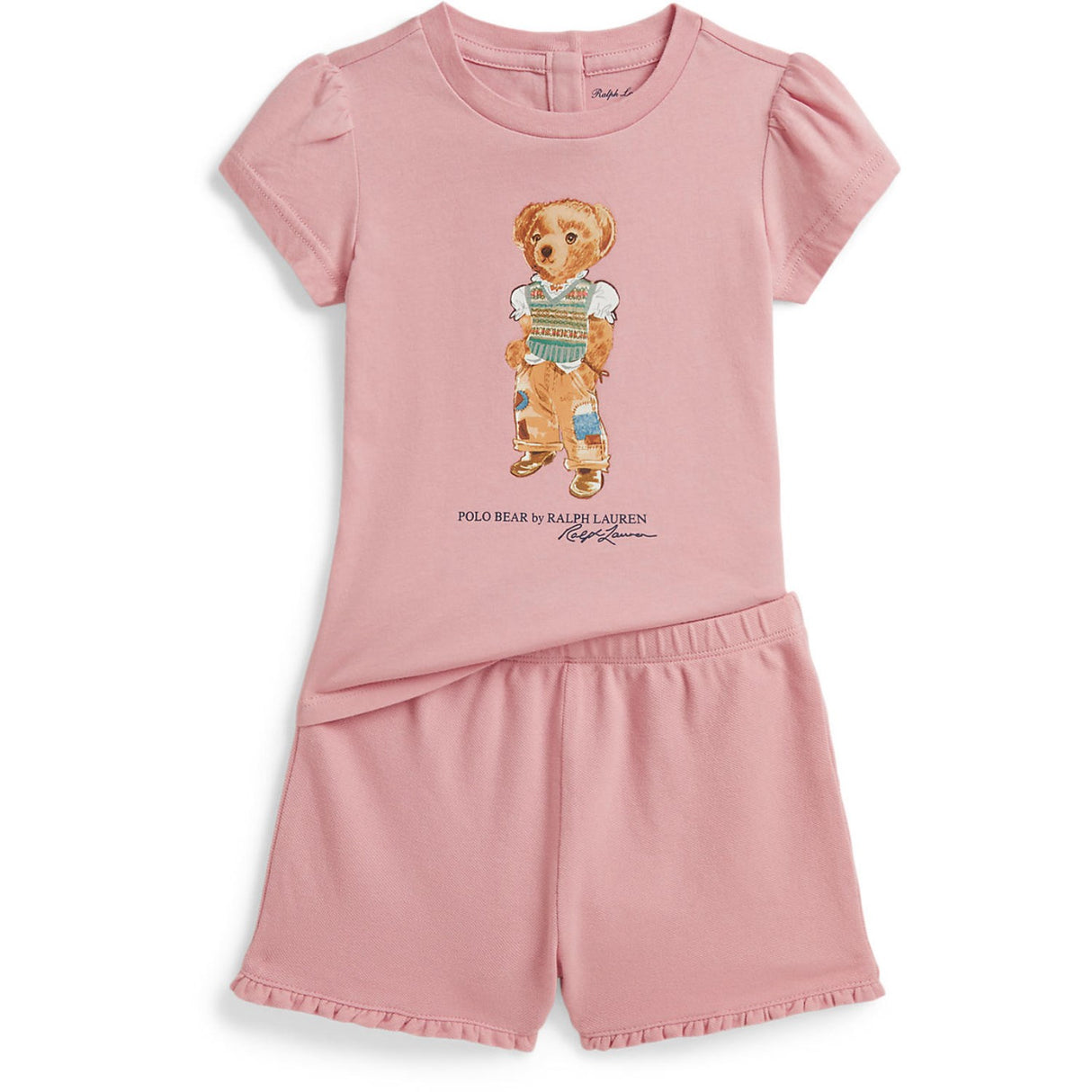 Ralph Lauren Baby Adirondack Rose Shorts Set
