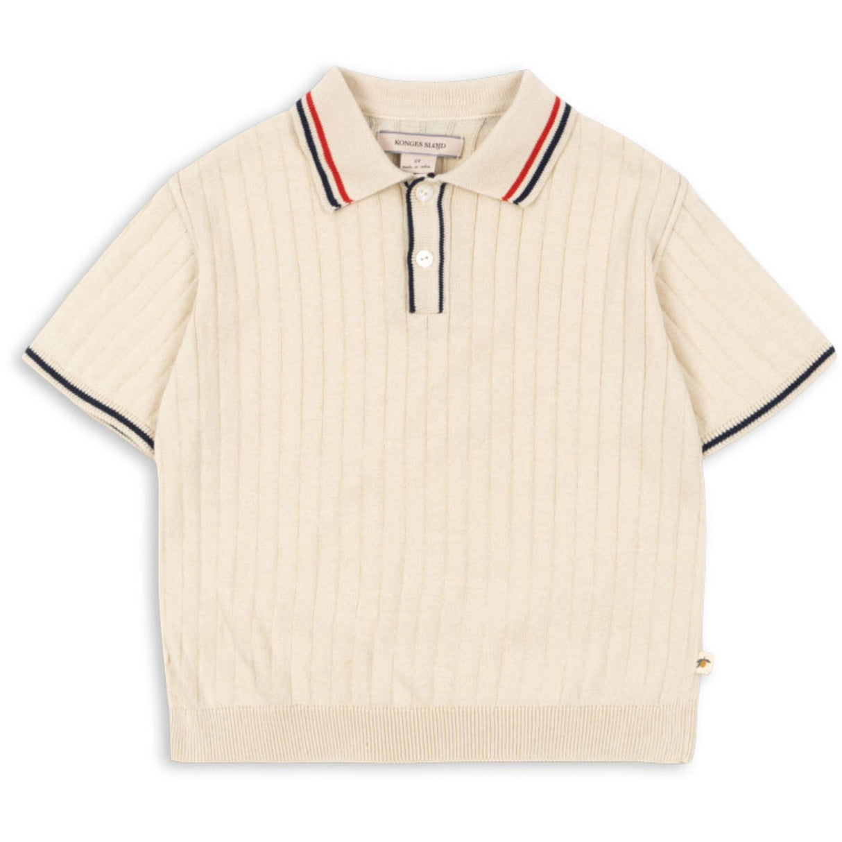Konges Sløjd Almond Milk Mio Knit Polo Gots