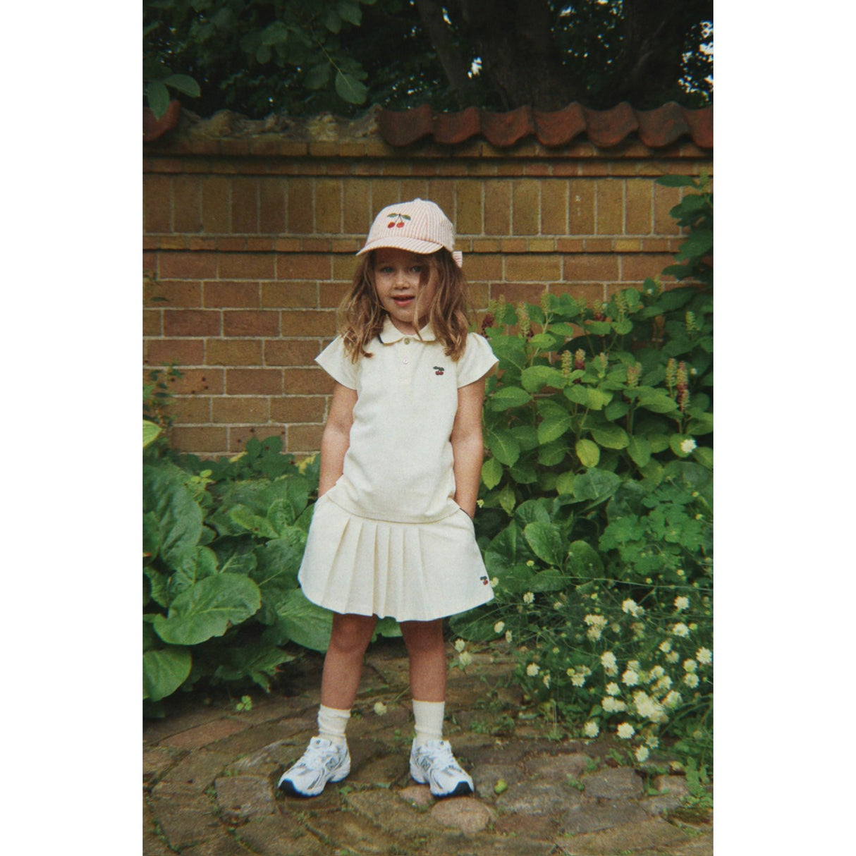 Konges Sløjd Antique White Florita Polo Shirt Ocs