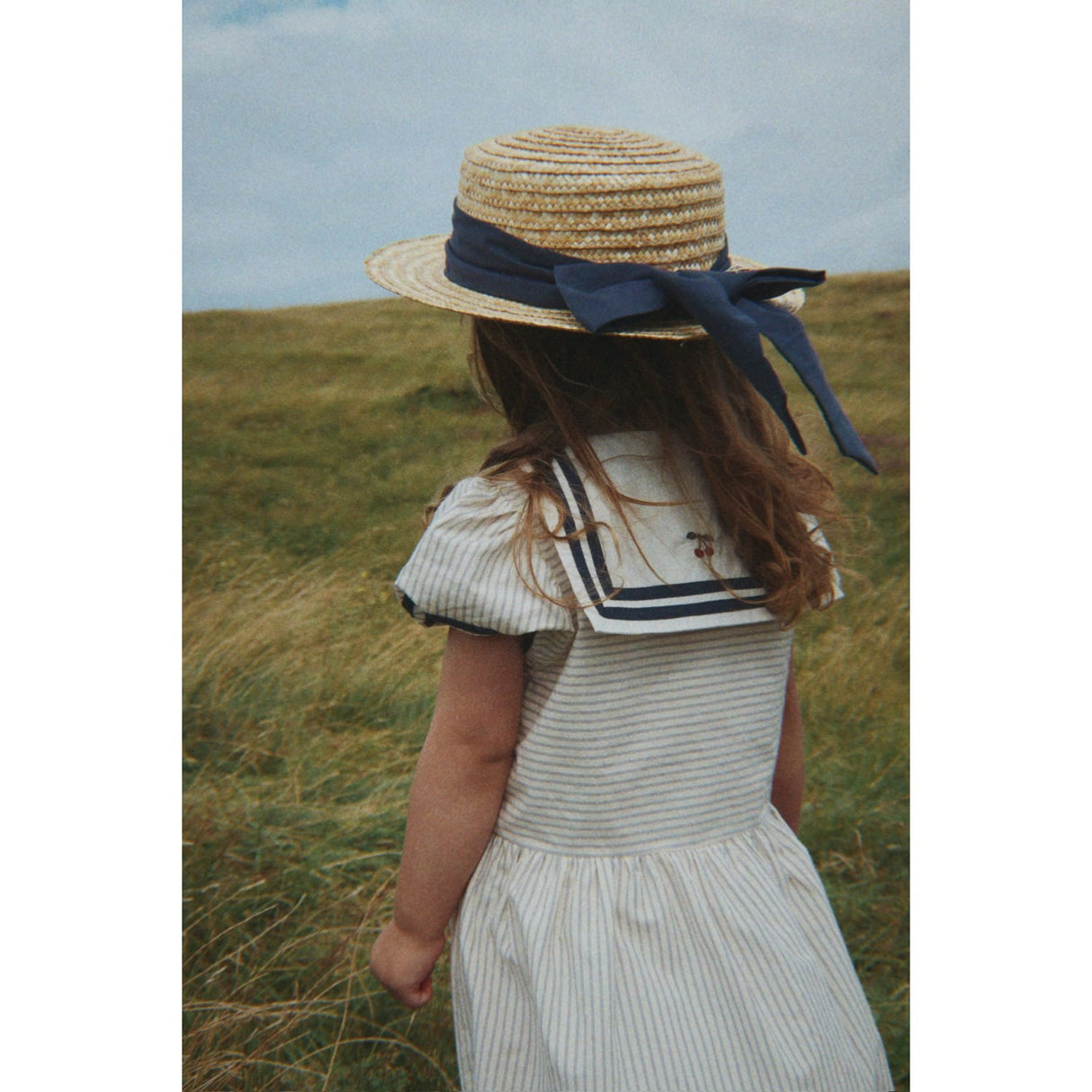 Konges Sløjd Bleu Stripe Allie Sailor Dress Gots
