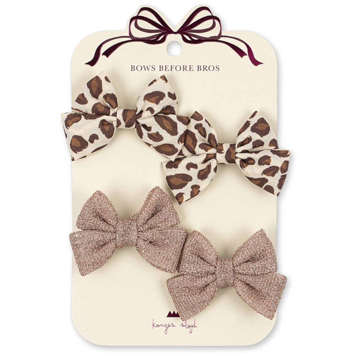 Konges Sløjd Leo/Rose 4 Pack Bow Hair Clip