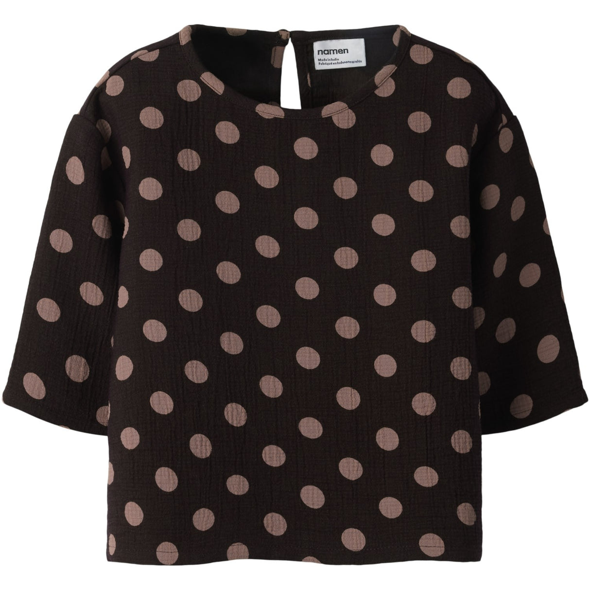 Name It Chocolate Plum Nmfnina 3/4 Rlx Top