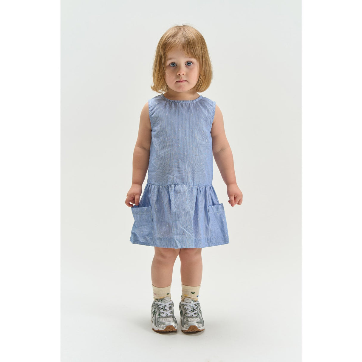 THE NEW Siblings Forever Blue Striped Tnstthea S_L Dress