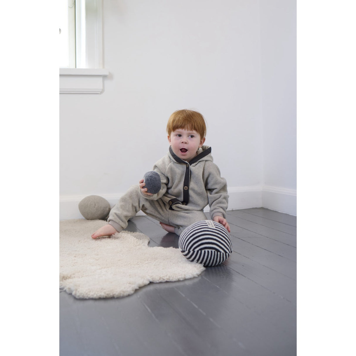 Growing Up by Steffensen Copenhagen Sand Fleece Jump W/Rib